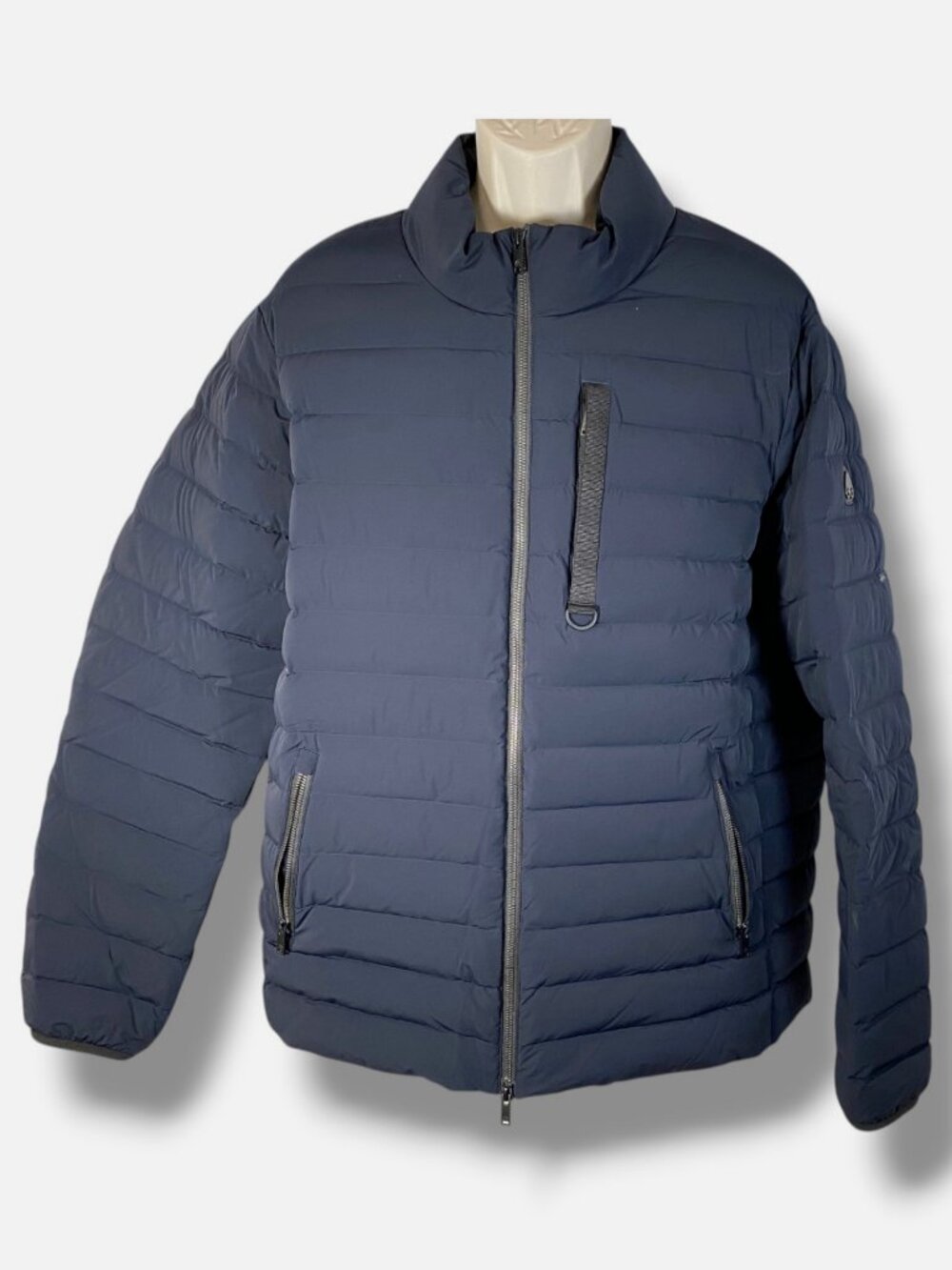 Moose Knuckles Men's Blue Laki Quilted Jacket Size XXL